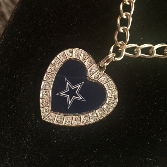 🏈Cowboys Heart Necklace on Chain - Picture 2 of 3